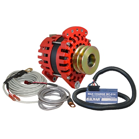 Balmar Alternator 3.15" Dual Foot Saddle Dual V Pulley Regulator & Tem XT-DF-170-DV-KIT